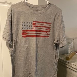 Gray 30a shirt with American Flag